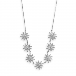 Diamond star choker necklace