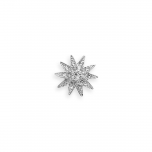 Diamond star brooch, small