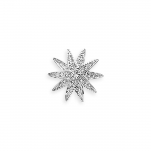 Diamond star brooch, large
