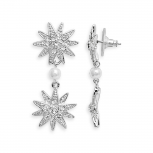 Diamond star earrings