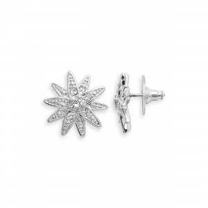 Diamond star ear-studs