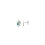 Feather Crystal Stud Earrings