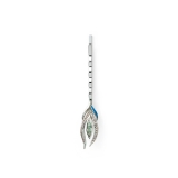 Feather Crystal Hair Pin