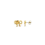 Ribbon Earrings gold-plated