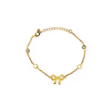 Ribbon Pearls gold-plated Bracelet