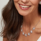 Diamond star choker necklace