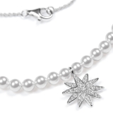 Necklace with pearls and star 925 silver