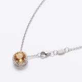 Necklace  Royal Citrin, 925 silver