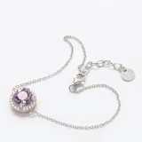 Bracelet  Royal Amethyst, 925 silver