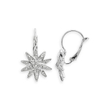 Diamond star earrings, small