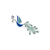 Peacock Imperial Brooch